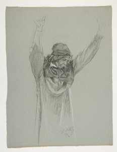 Studio di figura per Re Artù da Edwin Austin Abbey
