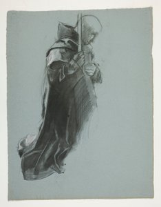 Studio di figura per La Partenza, da La Ricerca del Santo Graal (una serie di quindici dipinti per la Biblioteca Pubblica di Boston, completata nel 1901)