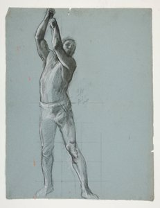 Studio di figura per Lo Spirito di Vulcano, Genio dei Lavoratori in Ferro e Acciaio, rotunda del capitol, Harrisburg, Pennsylvania