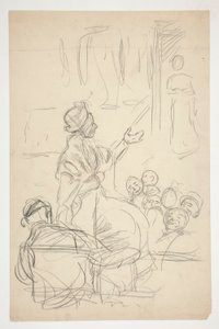 Gruppo di figure - (illustrazione non identificata) da Edwin Austin Abbey