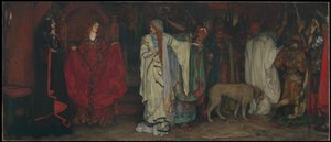 «Re Lear», atto I, scena I da Edwin Austin Abbey