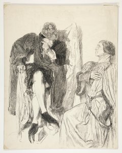 Re Luigi XI - Atto III, Scena III, Re Enrico VI (Parte III) da Edwin Austin Abbey