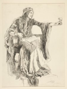 Lady Macbeth, Atto III, scena iv, Macbeth da Edwin Austin Abbey