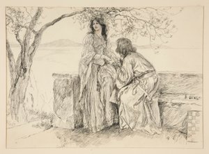 Miranda e Ferdinando, illustrazione per Atto V, Scena i, La tempesta