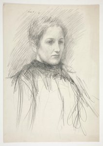 Ritratto di una giovane signora Abbey (?) da Edwin Austin Abbey
