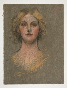 Ritratto di una giovane donna da Edwin Austin Abbey