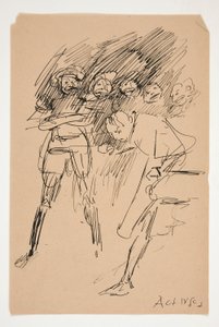 Schizzo preliminare per Atto IV, Scena III da Edwin Austin Abbey