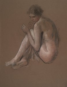 Figura femminile nuda seduta