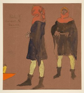 Sewart al Carceriere, bozzetto di costume per Re Riccardo II