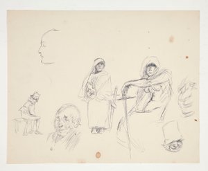 Foglio di studi di figure