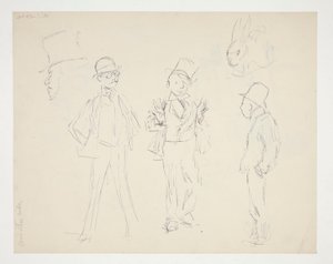 Foglio di schizzi di figure
