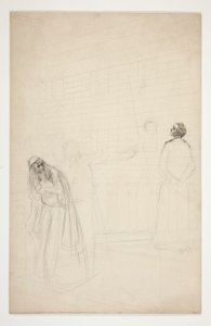 Shylock sul ponte - Atto I, Il mercante di Venezia da Edwin Austin Abbey