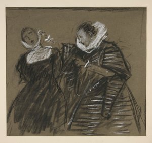 Schizzo per La bisbetica domata (?) da Edwin Austin Abbey