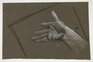 Schizzo di una mano da Edwin Austin Abbey