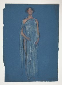Schizzo di una Donna - Studio di Costume per una Commedia? da Edwin Austin Abbey