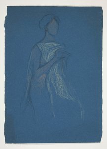 Schizzo di una donna - studio di costume per una commedia?