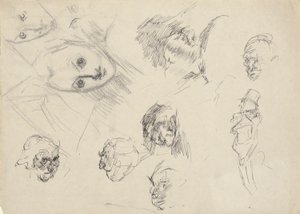 Studi di teste da Edwin Austin Abbey
