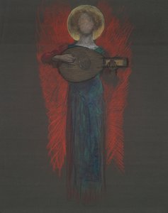 Studio, Angelo con Strumento Musicale
