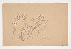 Studio per .1207 - illustrazione per Oliver Goldsmith da Edwin Austin Abbey