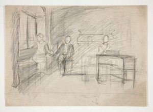 Studio per Una Vecchia Canzone da Edwin Austin Abbey