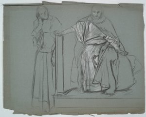 Studio per re e attendenti in Amleto