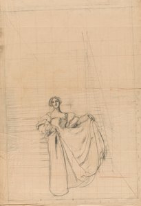 Studio per Misura per Misura: Donna in costume rinascimentale da Edwin Austin Abbey