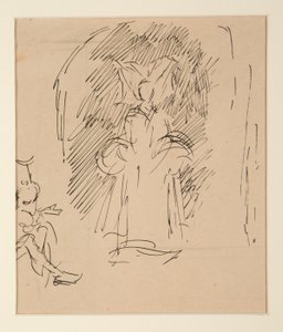 Studio per Sacerdote e la Grande Signora da Edwin Austin Abbey