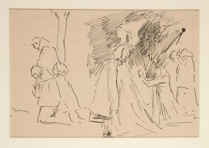 Studio per Sacerdote e la Grande Dama da Edwin Austin Abbey