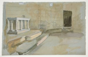 Studio per La Ricerca del Santo Graal (serie di quindici dipinti per la Biblioteca Pubblica di Boston, completata nel 1901) da Edwin Austin Abbey