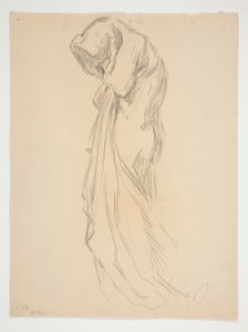 Studio per figura di mezzanotte da Edwin Austin Abbey