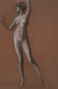 Studio per figura delle 3 pm da Edwin Austin Abbey