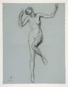Studio per figura delle 4 pm in da Edwin Austin Abbey