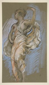 Studio per figura delle 4 pm in da Edwin Austin Abbey