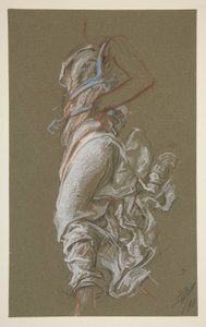 Studio per figura delle 7 am da Edwin Austin Abbey
