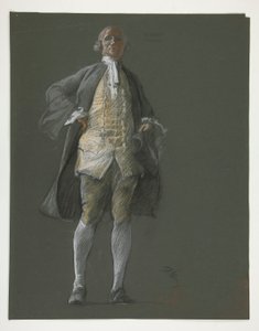 Studio per figura del Rappresentante Robert Morris da Edwin Austin Abbey