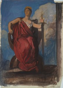 Studio per la figura del Genio della Pennsylvania da Edwin Austin Abbey