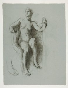 Studio per la figura del Genio dello Stato da Edwin Austin Abbey