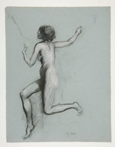 Studio per la figura delle 9 del mattino in da Edwin Austin Abbey