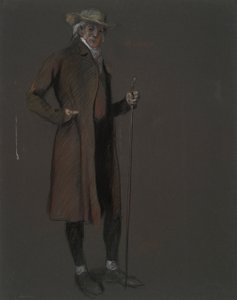 Studio per la figura di John Bartram da Edwin Austin Abbey