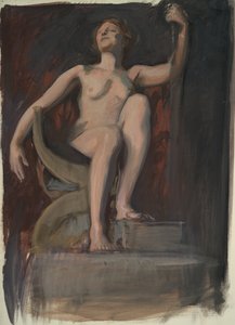 Studio per la figura di Il Genio della Pennsylvania da Edwin Austin Abbey
