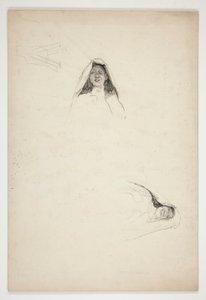 Studio di due teste, Jaquenetta, da Love da Edwin Austin Abbey