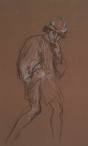 Studio di un uomo che cammina da Edwin Austin Abbey