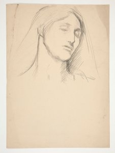 Studio di una donna da Edwin Austin Abbey