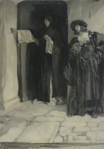 Il Duca e Fra Tommaso (da Misura per Misura, Atto I, Scena iii) da Edwin Austin Abbey