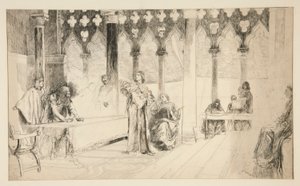 Scena del processo, dal Mercante di Venezia da Edwin Austin Abbey