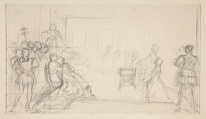 Processo della Regina Caterina, studio