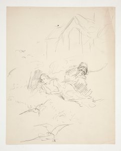 Illustrazione non identificata da Edwin Austin Abbey