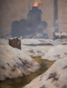 Fornace e neve, paesaggio da Edwin Butler Bayliss