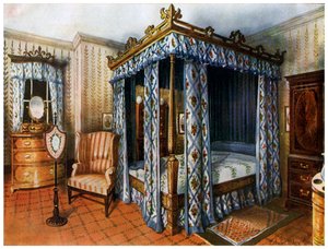 Una camera da letto Hepplewhite