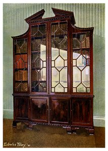 Libreria intagliata Chippendale, 1911-1912